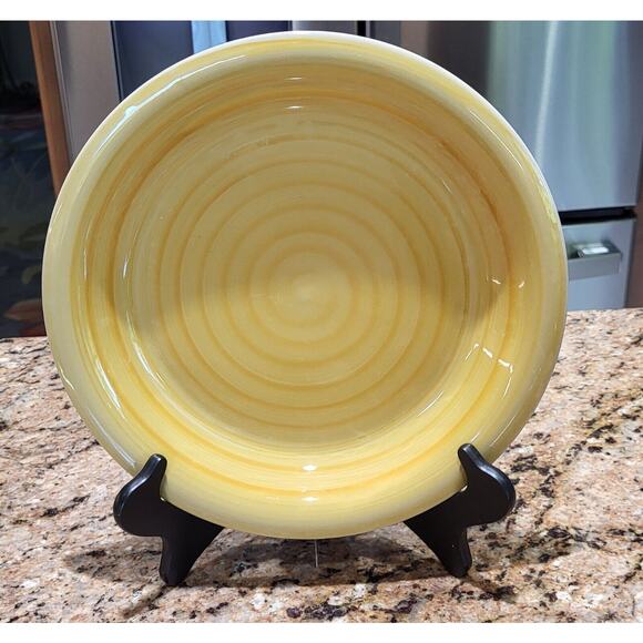 Phillip & Richard Swirl Dinner Plate Yellow (Qty 1) 10 1/2" - Picture 1 of 10